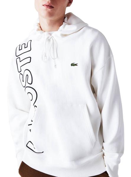 Sweat sans capuche homme Lacoste Sweatshirt Blanc