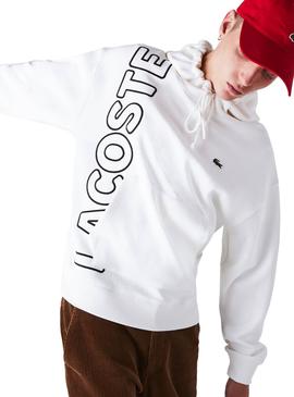 Sweat Lacoste Live 1927 Blanc Femme et Homme