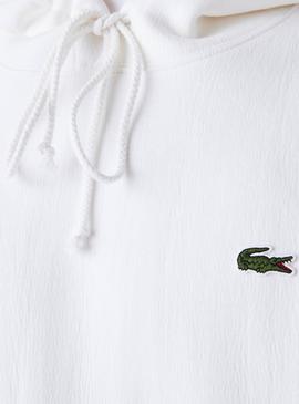 Sweat Lacoste Live 1927 Blanc Femme et Homme