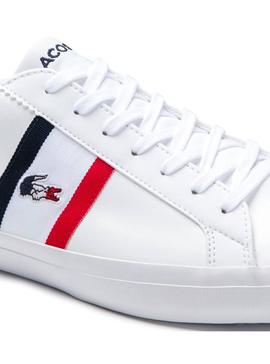 Baskets Lacoste Lerond TRI1 Blanc pour Homme