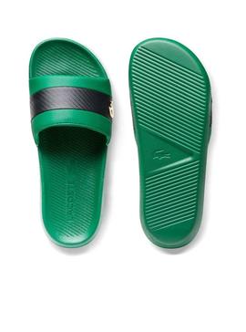 Flip flops Lacoste Croco Slide 012 Vert pour Homme