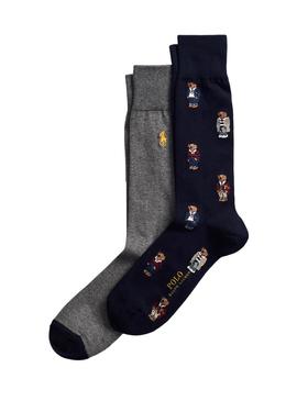 Chaussettes Polo Ralph Lauren Bear Bleu marine Homme