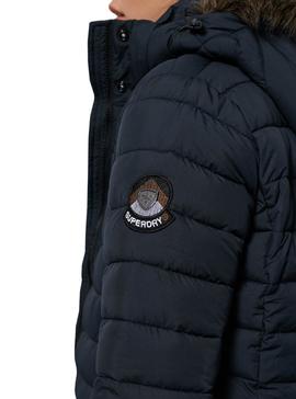 Manteaux Superdry Fuji Bleu marine pour Femme