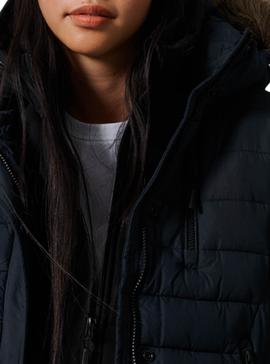 Manteaux Superdry Fuji Bleu marine pour Femme