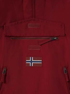 Anorak Napapijri Rainforest Pocket Grenat Homme
