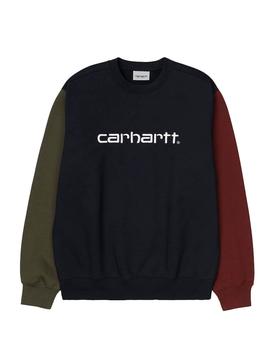 Sweat Carhartt Block Bleu marine pour Homme