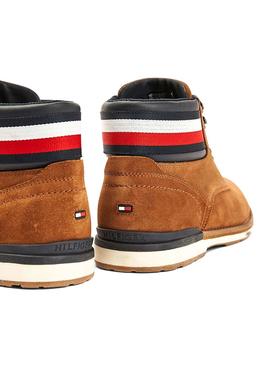 Boots Tommy Hilfiger Outdoor Suede Camel Homme