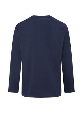 T-Shirt Pepe Jeans New Herman Bleu pour Garçon