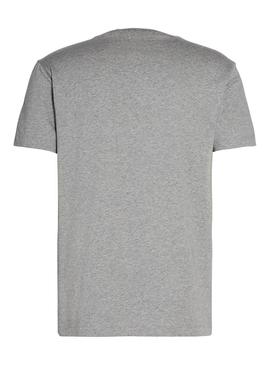 T-Shirt Calvin Klein Colorblock Stripe Gris