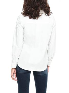 Chemise Only Hally Oxford Blanc pour Femme