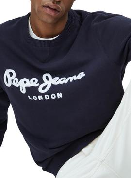 Sweat Pepe Jeans Harold Bleu marine pour Homme