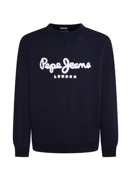 Sweat Pepe Jeans Harold Bleu marine pour Homme