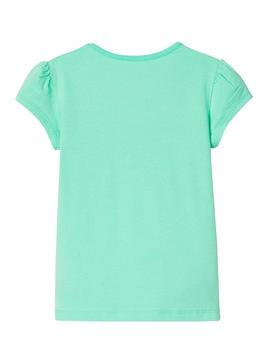 T-Shirt Name It Hapina Vert pour Fille