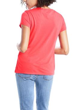 T-Shirt Levis Parfait Rouge pour Femme