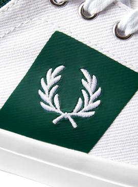 Baskets Fred Perry Underspin Blanc et Vert