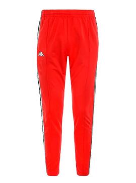 Pantalon femme Kappa Astoria Press Rouge