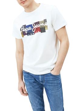 T-Shirt Pepe Jeans Casst Blanc pour Homme