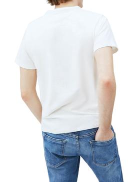 T-Shirt Pepe Jeans Casst Blanc pour Homme