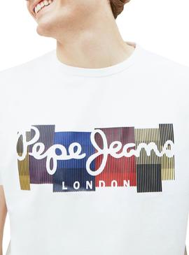 T-Shirt Pepe Jeans Casst Blanc pour Homme