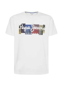 T-Shirt Pepe Jeans Casst Blanc pour Homme