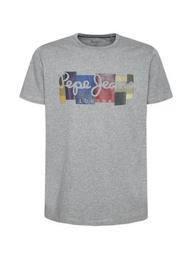 T-Shirt Pepe Jeans Casst Gris pour Homme