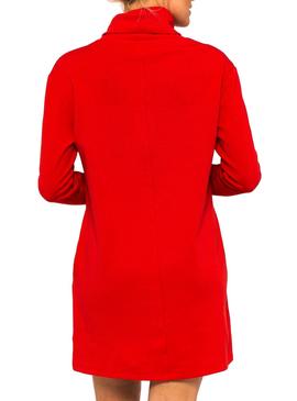 Robe Tommy Jeans Mock Rouge pour Femme