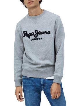 Sweat Pepe Jeans Harold Gris pour Homme