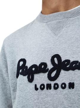 Sweat Pepe Jeans Harold Gris pour Homme