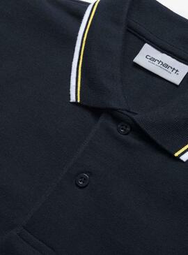 Polo Carhartt Script Broderie Marin Homme