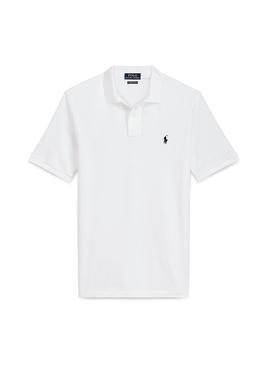 Polo Polo Ralph Lauren personnalisé Slim White Men