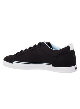 Baskets Fred Perry Baseline Twill Noire Homme