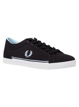 Baskets Fred Perry Baseline Twill Noire Homme