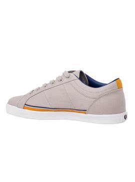 Baskets Fred Perry Baseline Twill Gris Homme