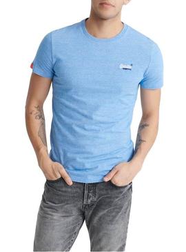 T-Shirt Superdry Original Vintage Bleu Homme