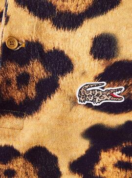 Polo Lacoste x National Geographic Leopard Homme