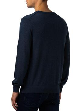 Pull Lacoste Tricot Bleu marine pour Homme