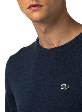 Pull Lacoste Tricot Bleu marine pour Homme