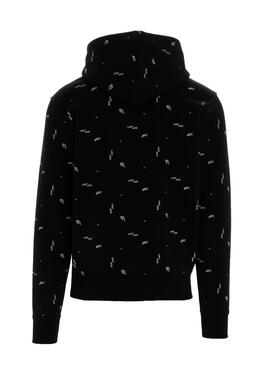 Sweat Lacoste Live Print Noir pour Homme