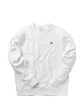 Sweat Lacoste Sport Basic Logo Blanc Homme