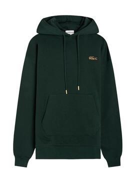 Sweat Lacoste Live Hooded Vert pour Homme