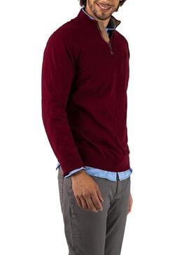 Pull El Ganso Callen Crop Grenat pour Homme