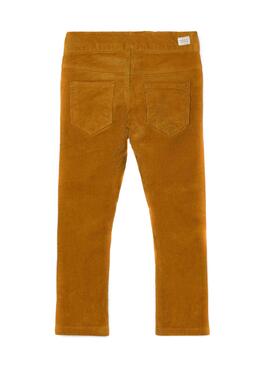 Pantalon Name It Polly Marron pour Fille