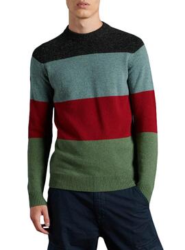 Pull Superdry Harlo Colorblock Multicolore Homme