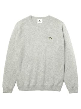Pull Lacoste Live Col rond Gris Homme