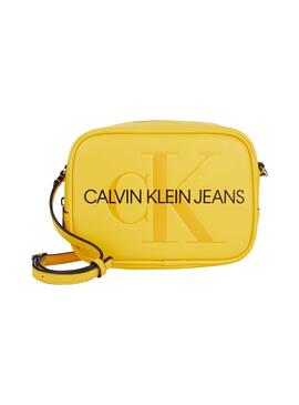 Sac à main Calvin Klein Camera Jaune pour Femme