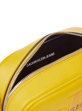 Sac à main Calvin Klein Camera Jaune pour Femme