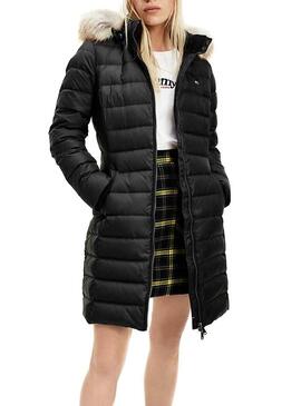 Veste Tommy Jeans Essential Hooded Noir Femme