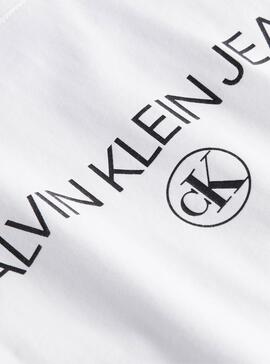 T-Shirt Calvin Klein Archive Blanc pour Femme