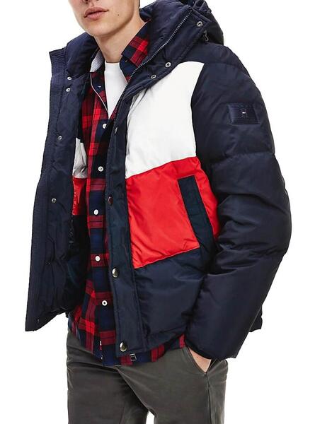 parka tommy hilfiger homme bleu marine