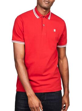 Polo G-Star Dunda Stripe Rouge Homme